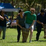 Three-legged race