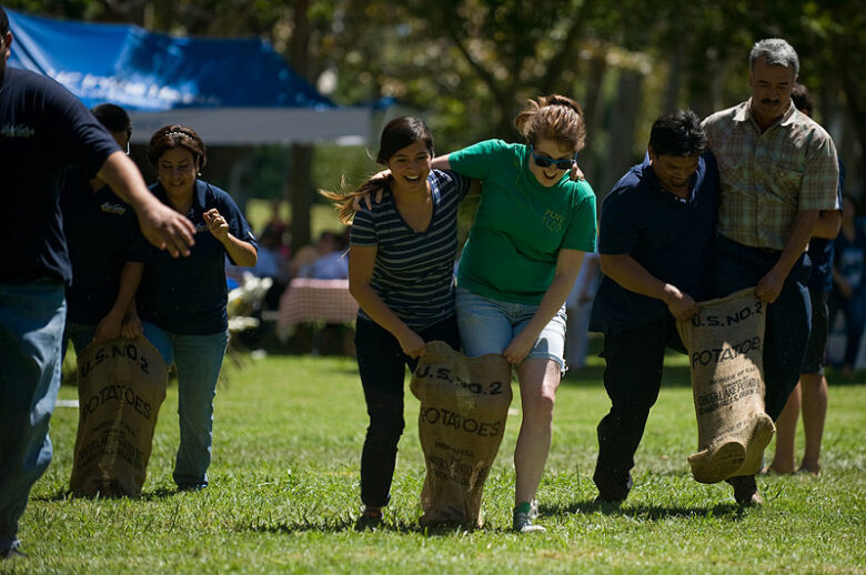 Three-legged race